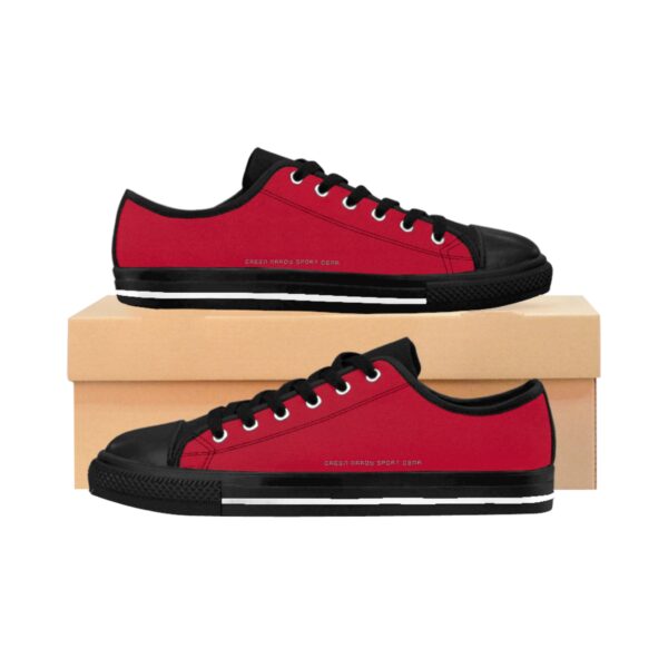 Pair of G.A.S.G | Exclusive Men's Sneakers | Japan Red Edition. Side view.