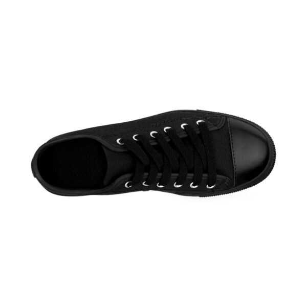 Left Shoe of G.A.S.G | Exclusive Men's Sneakers | Black Edition. Top view.
