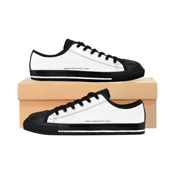 Pair of G.A.S.G | Exclusive Men's Sneakers | Pure White Edition. Side view.