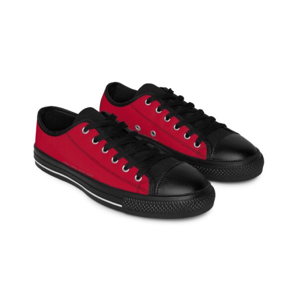 Pair of G.A.S.G | Exclusive Men's Sneakers | Japan Red Edition. View from the front left.